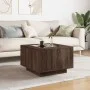 Mesa de centro y LED madera ingeniería marrón roble 60x60x40 cm de , Mesas de centro - Ref: Foro24-847573, Precio: 117,02 €, ...