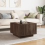 Mesa de centro y LED madera ingeniería marrón roble 60x60x40 cm de , Mesas de centro - Ref: Foro24-847573, Precio: 118,93 €, ...