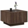 Mesa de centro y LED madera ingeniería marrón roble 60x60x40 cm de , Mesas de centro - Ref: Foro24-847573, Precio: 117,02 €, ...