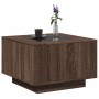 Mesa de centro y LED madera ingeniería marrón roble 60x60x40 cm de , Mesas de centro - Ref: Foro24-847573, Precio: 118,93 €, ...