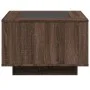 Mesa de centro y LED madera ingeniería marrón roble 60x60x40 cm de , Mesas de centro - Ref: Foro24-847573, Precio: 117,02 €, ...