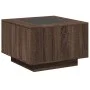 Mesa de centro y LED madera ingeniería marrón roble 60x60x40 cm de , Mesas de centro - Ref: Foro24-847573, Precio: 117,02 €, ...