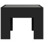 Mesita de noche con Infinity LED negro 40x40x30 cm de , Mesitas de noche - Ref: Foro24-3284071, Precio: 65,07 €, Descuento: %