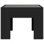 Mesita de noche con Infinity LED negro 40x40x30 cm de , Mesitas de noche - Ref: Foro24-3284071, Precio: 64,08 €, Descuento: %