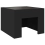 Mesita de noche con Infinity LED negro 40x40x30 cm de , Mesitas de noche - Ref: Foro24-3284071, Precio: 65,07 €, Descuento: %