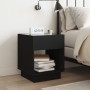 Mesita de noche con Infinity LED negra 40x40x50 cm de , Mesitas de noche - Ref: Foro24-3284078, Precio: 69,32 €, Descuento: %
