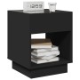 Mesita de noche con Infinity LED negra 40x40x50 cm de , Mesitas de noche - Ref: Foro24-3284078, Precio: 69,32 €, Descuento: %