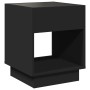 Mesita de noche con Infinity LED negra 40x40x50 cm de , Mesitas de noche - Ref: Foro24-3284078, Precio: 69,32 €, Descuento: %