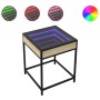 Mesita de noche con Infinity LED roble Sonoma 40x40x51 cm de , Mesitas de noche - Ref: Foro24-3284092, Precio: 59,31 €, Descu...