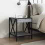 Mesa de centro con Infinity LED gris Sonoma 40x40x49 cm de , Mesitas de noche - Ref: Foro24-3284099, Precio: 68,24 €, Descuen...