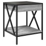 Mesa de centro con Infinity LED gris Sonoma 40x40x49 cm de , Mesitas de noche - Ref: Foro24-3284099, Precio: 68,24 €, Descuen...
