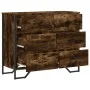 Cajonera de madera de ingeniería roble ahumado 91x35,5x74,5 cm de , Cajoneras - Ref: Foro24-3295304, Precio: 144,74 €, Descue...