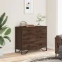Cajonera de madera de ingeniería marrón roble 91x35,5x74,5 cm de , Cajoneras - Ref: Foro24-3295306, Precio: 123,66 €, Descuen...