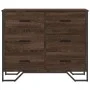 Cajonera de madera de ingeniería marrón roble 91x35,5x74,5 cm de , Cajoneras - Ref: Foro24-3295306, Precio: 123,66 €, Descuen...