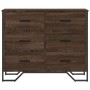 Cajonera de madera de ingeniería marrón roble 91x35,5x74,5 cm de , Cajoneras - Ref: Foro24-3295306, Precio: 128,65 €, Descuen...