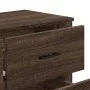 Cajonera de madera de ingeniería marrón roble 91x35,5x74,5 cm de , Cajoneras - Ref: Foro24-3295306, Precio: 123,66 €, Descuen...