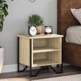 Mesita de noche madera contrachapada color roble 40x30x40 cm de , Mesitas de noche - Ref: Foro24-848496, Precio: 30,70 €, Des...
