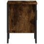 Mesita de noche madera de ingeniería roble ahumado 40x30x40 cm de , Mesitas de noche - Ref: Foro24-848518, Precio: 36,51 €, D...