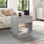 Mesa de centro con Infinity LED gris Sonoma 40x40x50 cm de , Mesas de centro - Ref: Foro24-847649, Precio: 72,72 €, Descuento: %