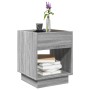Mesa de centro con Infinity LED gris Sonoma 40x40x50 cm de , Mesas de centro - Ref: Foro24-847649, Precio: 72,72 €, Descuento: %