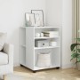 Mesa auxiliar con ruedas madera ingeniería blanco 55x60x78 cm de , Armarios archivadores - Ref: Foro24-853155, Precio: 88,87 ...