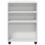Mesa auxiliar con ruedas madera ingeniería blanco 55x60x78 cm de , Armarios archivadores - Ref: Foro24-853155, Precio: 88,87 ...