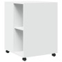 Mesa auxiliar con ruedas madera ingeniería blanco 55x60x78 cm de , Armarios archivadores - Ref: Foro24-853155, Precio: 88,87 ...