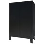 Armario metálico de estilo industrial 67x35x107 cm negro en Armarios roperos | Comprar online en Foru.es