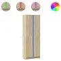 Aparador con LED madera ingeniería roble Sonoma 74x32,5x200 cm de , Aparadores - Ref: Foro24-3307893, Precio: 145,25 €, Descu...