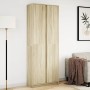 Aparador con LED madera ingeniería roble Sonoma 74x32,5x200 cm de , Aparadores - Ref: Foro24-3307893, Precio: 146,49 €, Descu...