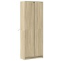 Aparador con LED madera ingeniería roble Sonoma 74x32,5x200 cm de , Aparadores - Ref: Foro24-3307893, Precio: 146,49 €, Descu...