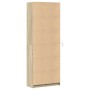 Aparador con LED madera ingeniería roble Sonoma 74x32,5x200 cm de , Aparadores - Ref: Foro24-3307893, Precio: 146,49 €, Descu...