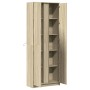 Aparador con LED madera ingeniería roble Sonoma 74x32,5x200 cm de , Aparadores - Ref: Foro24-3307893, Precio: 146,49 €, Descu...