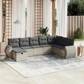 Set de sofás de jardín 8 pzas y cojines ratán sintético gris de , Conjuntos de jardín - Ref: Foro24-3264208, Precio: 563,11 €...