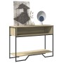 Mesa consola madera de ingeniería roble Sonoma 100x35x74,5 cm de , Mesas auxiliares - Ref: Foro24-848530, Precio: 52,27 €, De...