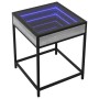 Mesa de centro con Infinity LED gris Sonoma 40x40x51 cm de , Mesas de centro - Ref: Foro24-847675, Precio: 55,04 €, Descuento: %