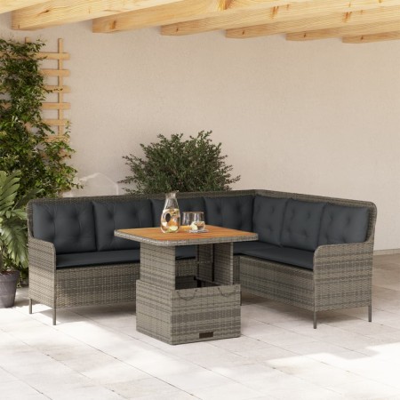 Set de sofás de jardín con cojines 2 pzas ratán sintético gris de , Conjuntos de jardín - Ref: Foro24-3262080, Precio: 477,91...