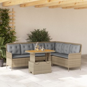 Set de sofás de jardín 2 pzas y cojines ratán sintético marrón de , Conjuntos de jardín - Ref: Foro24-3262089, Precio: 476,91...