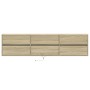 Mueble de TV de pared con LED roble Sonoma 180x31x45 cm de , Muebles TV - Ref: Foro24-3307935, Precio: 157,25 €, Descuento: %