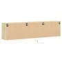 Mueble de TV de pared con LED roble Sonoma 180x31x45 cm de , Muebles TV - Ref: Foro24-3307935, Precio: 155,12 €, Descuento: %