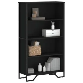 Estantería de madera de ingeniería negra 80x31x137,5 cm by , Bookcases and shelves - Ref: Foro24-848629, Price: 74,09 €, Disc...