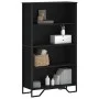 Estantería de madera de ingeniería negra 80x31x137,5 cm de , Librerías y estanterías - Ref: Foro24-848629, Precio: 74,09 €, D...