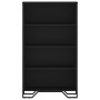 Estantería de madera de ingeniería negra 80x31x137,5 cm de , Librerías y estanterías - Ref: Foro24-848629, Precio: 74,98 €, D...