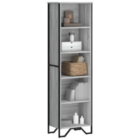 Estantería de madera de ingeniería gris Sonoma 50x31x169 cm de , Librerías y estanterías - Ref: Foro24-848617, Precio: 72,25 ...