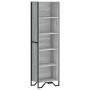 Estantería de madera de ingeniería gris Sonoma 50x31x169 cm de , Librerías y estanterías - Ref: Foro24-848617, Precio: 72,25 ...