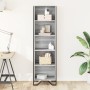 Estantería de madera de ingeniería gris Sonoma 50x31x169 cm de , Librerías y estanterías - Ref: Foro24-848617, Precio: 72,25 ...