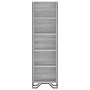 Estantería de madera de ingeniería gris Sonoma 50x31x169 cm de , Librerías y estanterías - Ref: Foro24-848617, Precio: 72,25 ...