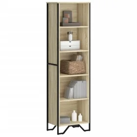 Estantería madera de ingeniería roble Sonoma 50x31x169 cm de , Librerías y estanterías - Ref: Foro24-848615, Precio: 69,30 €,...