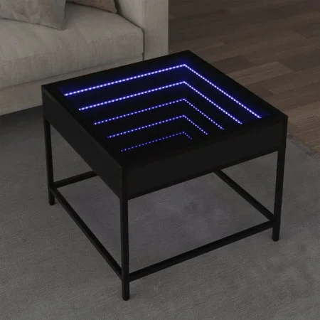 Mesa de centro con Infinity LED negro 50x50x41 cm by , Coffee table - Ref: Foro24-847677, Price: 69,95 €, Discount: %