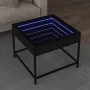 Mesa de centro con Infinity LED negro 50x50x41 cm by , Coffee table - Ref: Foro24-847677, Price: 69,95 €, Discount: %